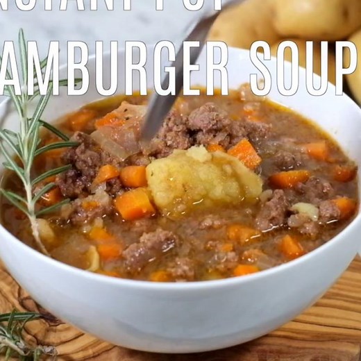 Instant Pot Hamburger Soup