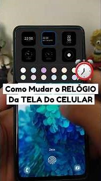 Como mudar o RELÓGIO da tela do celular (tutorial atualizado)