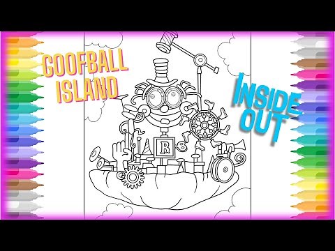 New Coloring Page / Goofball Island in Riley's mind / Inside Out 2