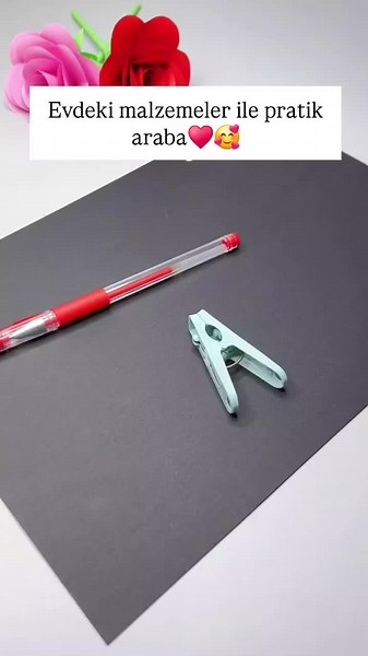 Evdeki Malzemelerle Oyuncak Araba Yapımı