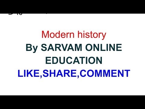 Modern history 1