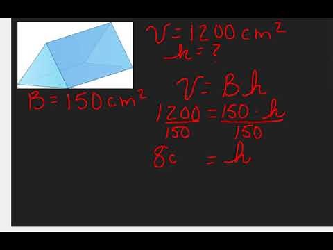 Finding the height of Triangular Prisms when Volume is known