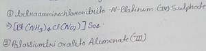 Write the chemical formula for the following coordination compo... | Filo