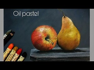 Still life, oil pastel