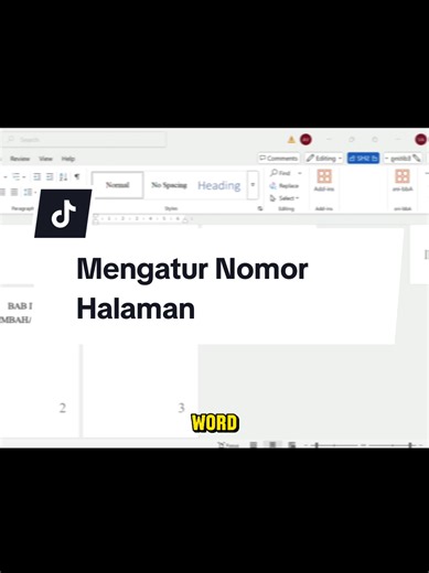 Tutorial Mengatur Nomor Halaman Romawi di Microsoft Word Untuk Belajar tips tips Microsoft Word lebih lanjut, cek buku pada link yang ada di Bio #microsoftword #microsoftexcel #tipsandtricks #trikword #trikword #nomorhalaman #nomorhalamanberbeda