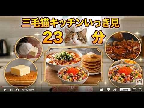 【23分いっき見】三毛猫キッチン料理動画総集編④