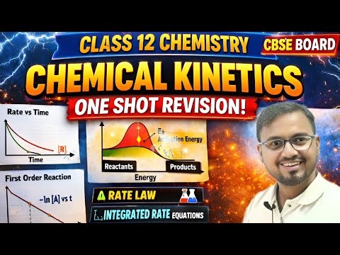 Part-1 One shot revision of chemical kinetics|average rate|rate law|numericals of chemical kinetics