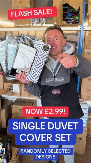 Single Duvet Cover Sets Now Only £2.99 – Flash Sale!