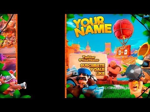 El MEJOR overlay TEMPLATE/EDITABLE de Clash Royale 2018 | BEST Overlay | ByZamas