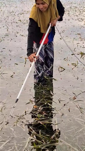 The women 1000 year old fish catching technique using #fishing #viral #extremefishing #viralmoment