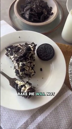 No Bake Oreo Pie #allthingsmamma #dessert #easydessert #nobakedessert