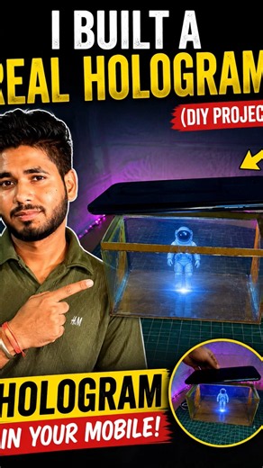 I Built a Real Hologram! (DIY Project)