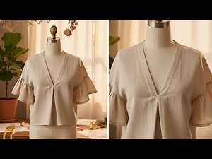 ⭐ I Guarantee: Sew a Perfect V-Neck Every Time! ✂️ Fast & Easy Hack