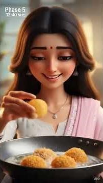 Cute Indian Pixar Girl 😍 | Beautiful AI Animation #shorts