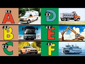 ABC Vehicles Song 🚗🚁 Learn the Alphabet with Cars, Trucks & More! Fun Kids Song