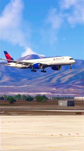 Delta Airlines A359 Landing Salt Lake City KSLC#aviation#msfs2024#xbox#landing#saltlakecity#delta