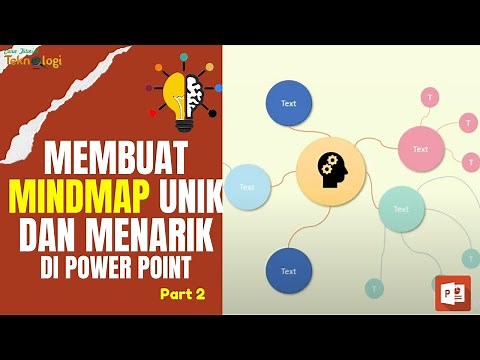 How to Make a Mindmap in Power Point - Mind Mapping Concept Map Part 2