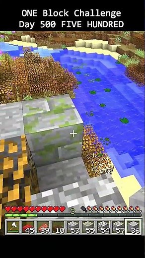 Day 500 Minecraft build challenge - ONE BLOCKS BUILD