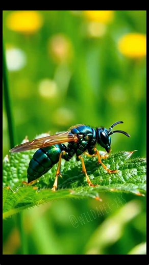 Parasitic Wasp: The Predator That Eats Its Prey From the Inside#ParasiticWasp #AnimalFacts #Wildlife