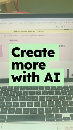✨ Brand new feature alert! ✨ Create with AI: instantly generate tailored resources to deepen learning and engage pupils. Our tools are all national curriculum-aligned, classroom-ready, and built to help you create, adapt, and enhance your lessons in minutes, while keeping quality high and content safe. Interested? Head to your favourite Oak lesson to have a go 👉 oaknat.uk | Oak National Academy