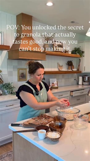 Kristin | The Freshly Milled Homesteader | Incredible granola is just a few minutes away! Find the granola recipe written below or comment “GRANOLA” and I’ll send you the free... | Instagram