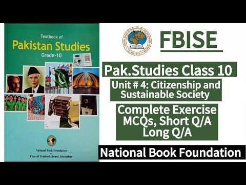Class 10 Pak.Studies Unit 4 Complete Exercise | New Syllabus 2025|LearnOnlineWithAnum