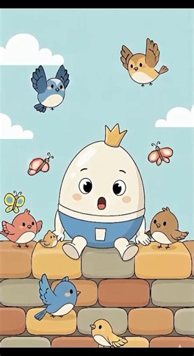 Humpty dampty #shorts #nurseryrhymes #funfairytoons#kidssongs #learning