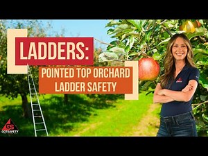 Ladders: Pointed Top Orchard Ladder Safety | Essential Tips for Safe Use #toolboxtalk #safetytips