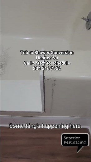 Bathtub Walk-In Shower Conversion Henrico VA #tubtoshower #bathtubrepair #bathtubshowerconversion