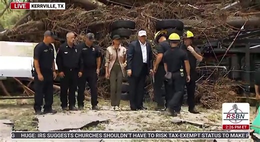 I’m in tears. Watch how respectful every firefighter is greeting Trump, taking their hat off for Melania America has a True Leader who cares about each and every American again. These Firefighters feel it Mainstream media will never show this | Barron Trump Fans
