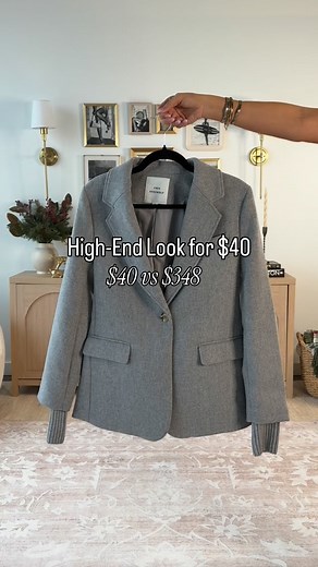 Fully Restocked! This $40 look-for-less is too good not to share! 💌Comment BLAZER and I will send you all the details I’ve had the $350 designer version on my wishlist forever, and this one gives the SAME look. The quality is unreal. It’s going to sell fast...... #casualstyles #lookforless #favoritedaughter #Itkunder50 | Mybalancedstyle