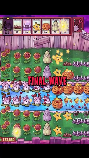 Squashes and Stars Gallery with Cattails Assistance - Final Wave Stage 3-7 - Rest in Peace Mode PvZ