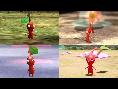 All Pikmin Evolution Comparison - PIKMIN 1 2 3 4 ( 2001 - 2023 )