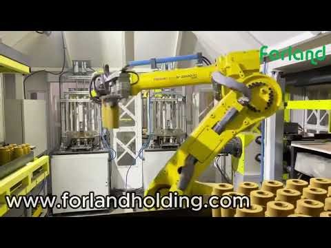 Robotic Filter Setting & Pouring Cup Core Cell | Forland Foundry Automation (FANUC)