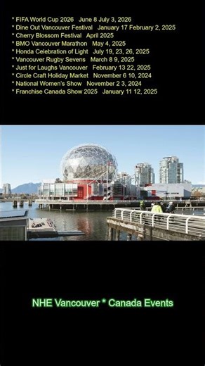 FIFA World Cup 2026 - June 8-July 3, 2026 Dine Out Vancouver Festival - January 17-February 2, 202