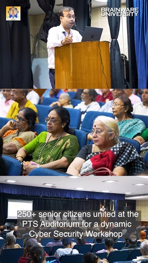 8.5K views · 239 reactions | Cyber Security Workshop for Elderly People | Kolkata Police | Brainware University | Pronam Project . . . . . #brainwareuniversity #brainware #university #bestuniversity #topuniversitiesinindia #CyberSecurityAwareness #ElderlySafety #PronamProject #KolkataPolice #DigitalSafety #CyberSmartSeniors #CommunityOutreach #TechForGood #SeniorCitizensSafety #CyberWorkshop | Brainware University | Facebook