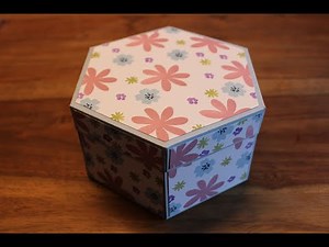 Sechseckige Explosionsbox mit Stampin`UP! Produkten