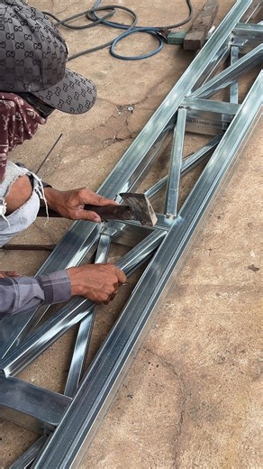 7.7K views · 54 reactions | Construction of galvanized roof and installation tips,Welding Techniques | Creative Handmades Ideas Diy | Facebook