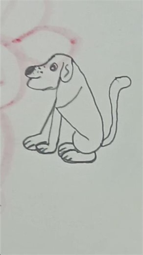 how to draw Dog drawing with k #art #drawing
