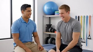 AI generated physical therapist and patient talk about back pain. | Total Therapy Solutions: Physical Therapy | Facebook
