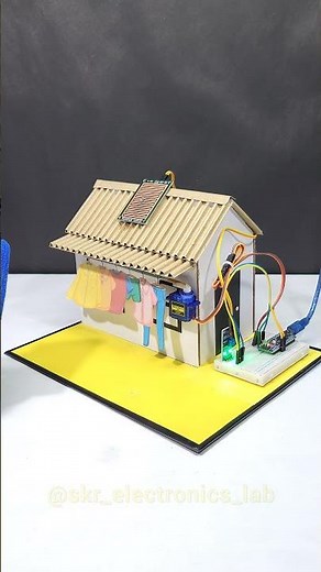 Rain 🌧️ Detection Based Clothes 👕 Collector System 🔥|| #arduino #inspireawardproject #scienceproject