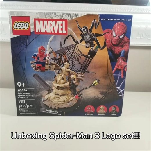 Unboxing Spider-Man vs Sandman and Venom Lego set! #actionfigures #marvelhero #lego