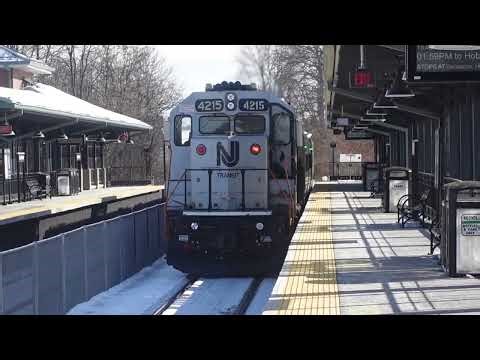 NJT Main Line: Three Trains Making Stops @ the New Lyndhurst Station on a Freezing Saturday 01/31/26