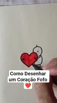 Como Desenhar um Coração Fofo ❤️