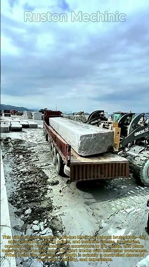 One Machine Incredible Heavy Loading: The Art of the Quarry Heavy Duty Stone Transport