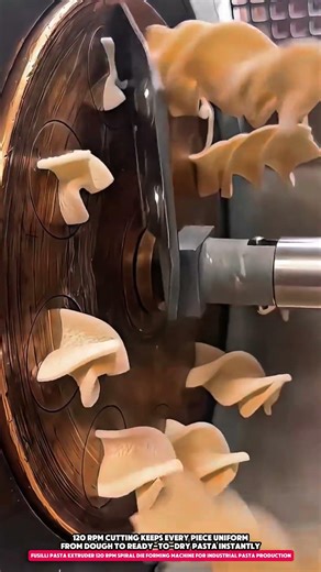Fusilli Pasta Extruder 120 RPM Spiral Die Forming Machine for Industrial Pasta Production