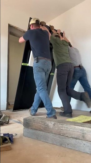 Installing and American Security vault door