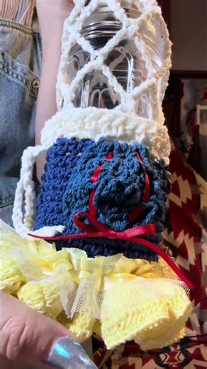 誰のドレスかわかるかな？プリンセスシリーズスタート👸どのプリンセスが好き👀？ #crochet #かぎ針編み #白雪姫 #ボトルホルダー