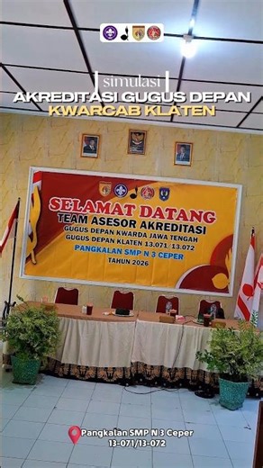 Simulasi Akreditasi Gugus Depan Kwarcab Klaten di Pangkalan SMP Negeri 3 Ceper