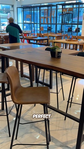 BAR TABLE! It's the best if you want to use every corner of your space. #bartable #woodbartable #grainsfurniture #ToGodBeTheGlory | Grains Furniture